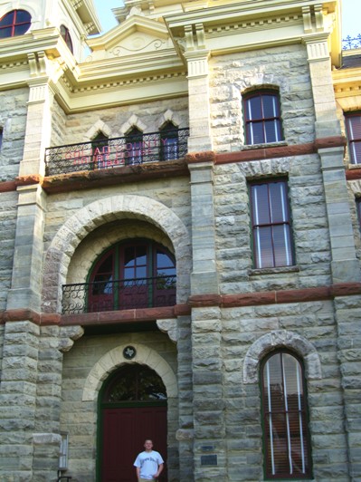 Greg with Goliad County Courthouse