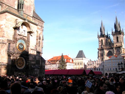 town square and famous clock