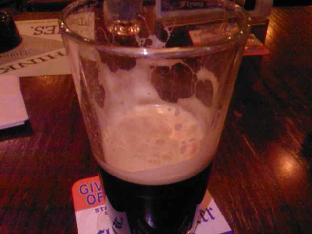 guinness at the saucer